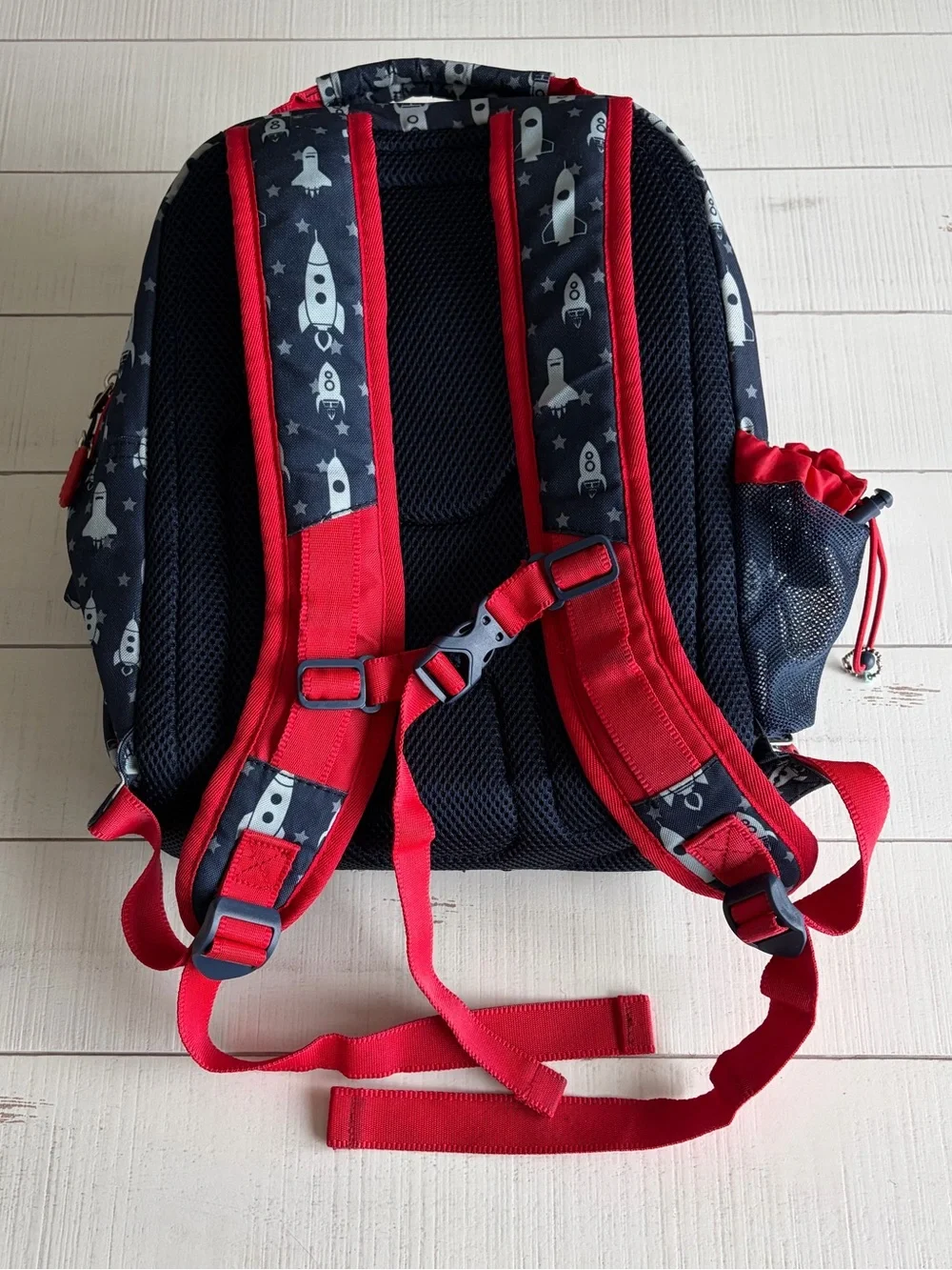 Bentgo 2-in-1 Kids Navy Rocket Print Backpack with Built-in Lunch Bag